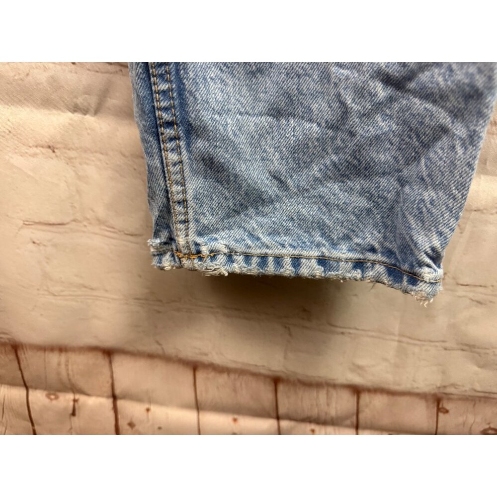 Zara Jeans Womens Size 12 Blue Light Washed  High Rise Distressed Casual Denim - Picture 4 of 10